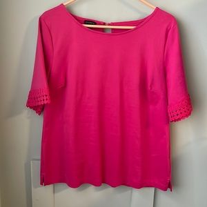 Talbots pink shirt